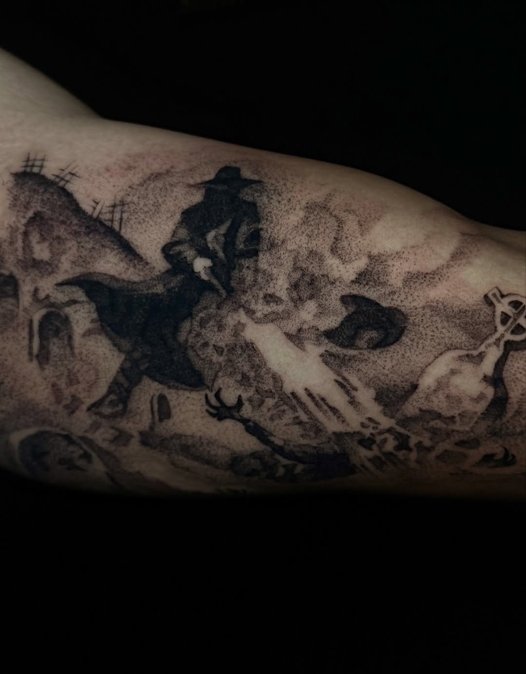 Tattoo by @exploitedtattoos — blackwork