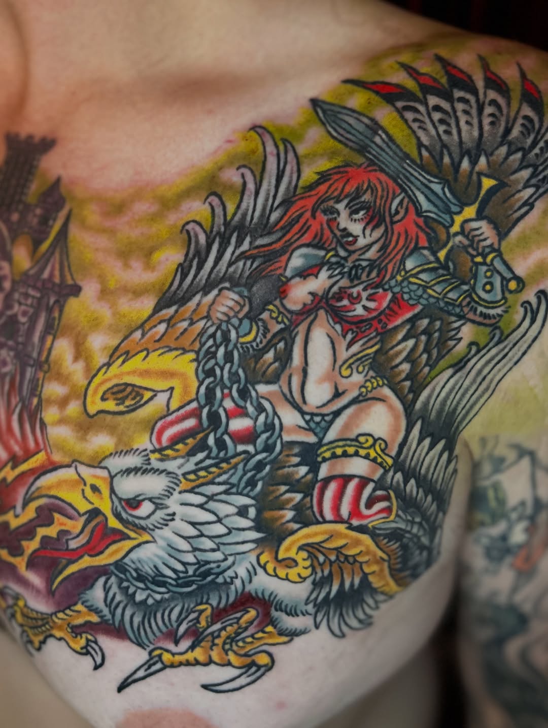 Tattoo by @dirtyblackboots — neo_traditional, new_school