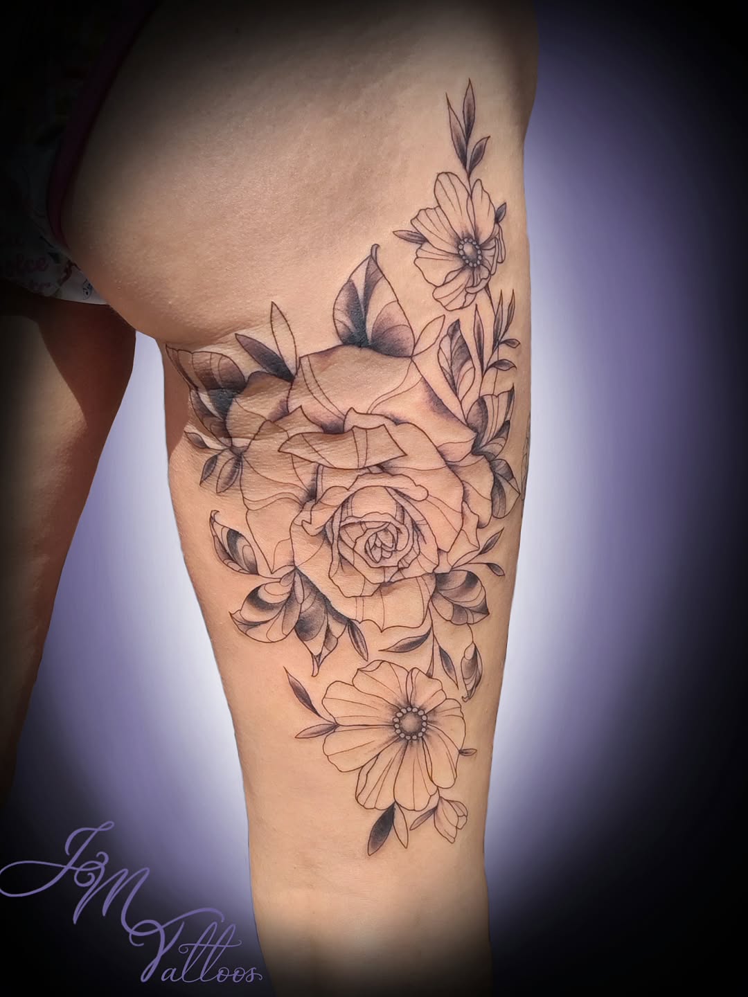 Tattoo by @julies.tattoos — illustrative, black_and_grey