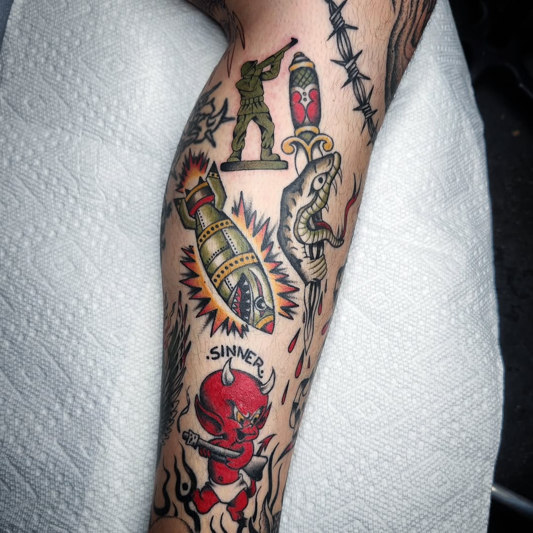Tattoo by @kz.tattoos — american_traditional, illustrative