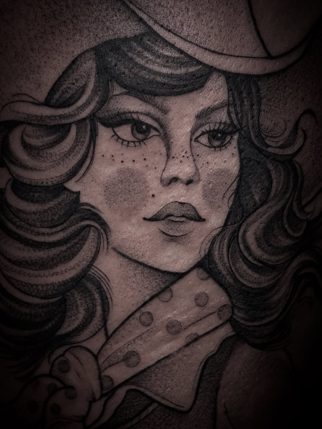 Tattoo by @finelinesbylena — black_and_grey, neo_traditional