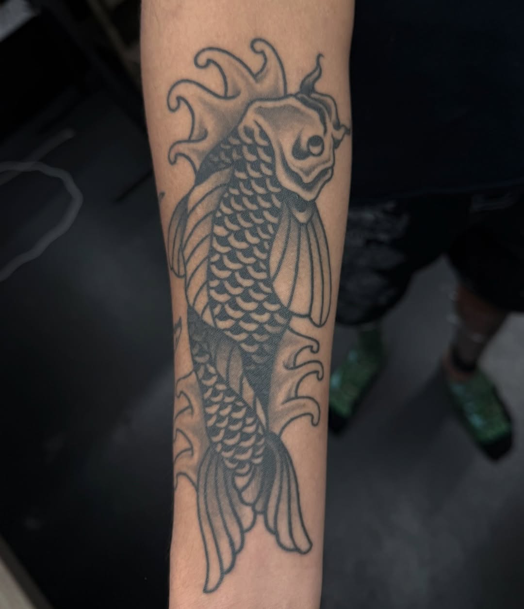 Tattoo by @whatswrongkiel — japanese_irezumi, black_and_grey