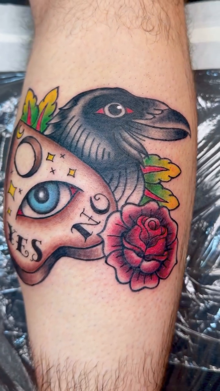 Tattoo by @lauratheartwitch — black_and_grey