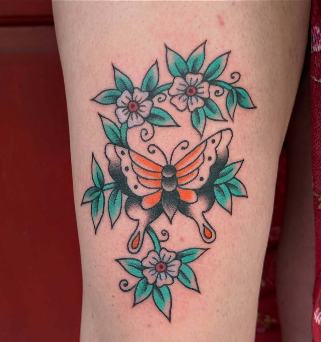 Tattoo by @kayzzentat2 — american_traditional, illustrative