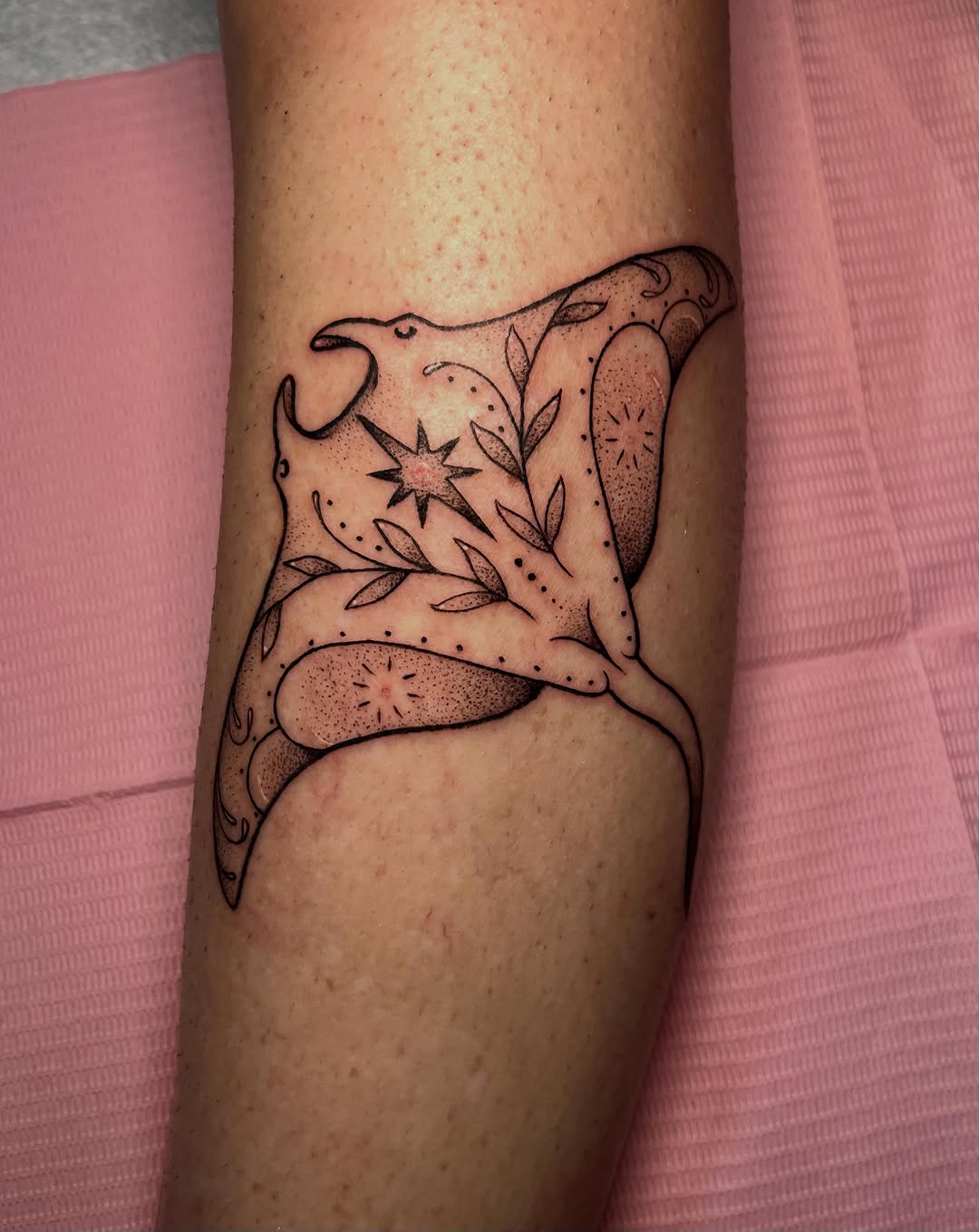 Tattoo by @jellyrat_tatts — dotwork