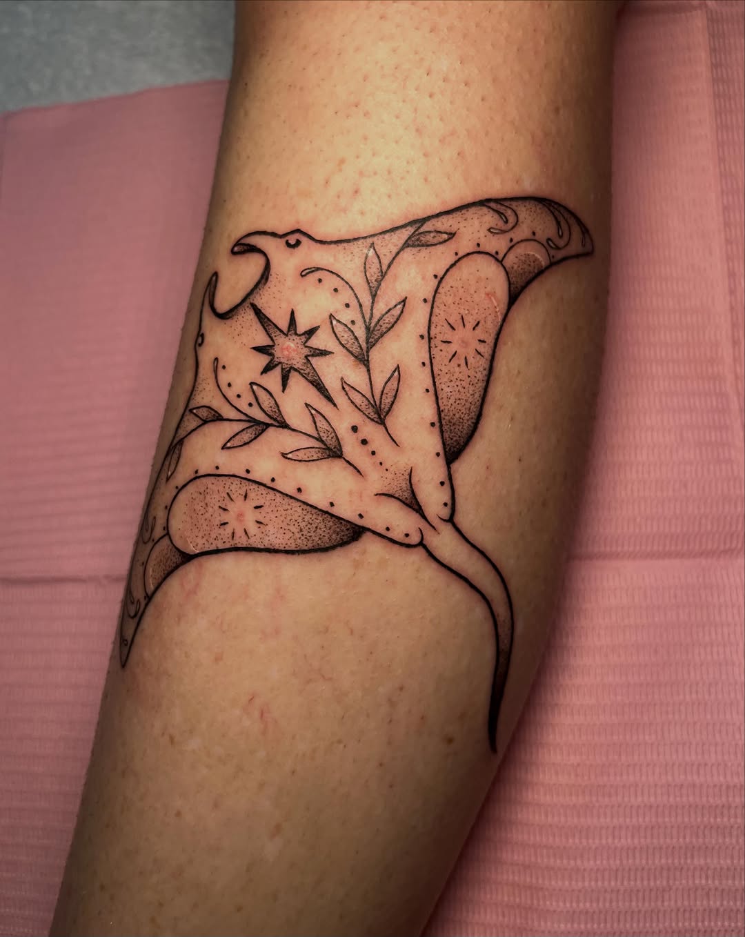 Tattoo by @jellyrat_tatts — dotwork