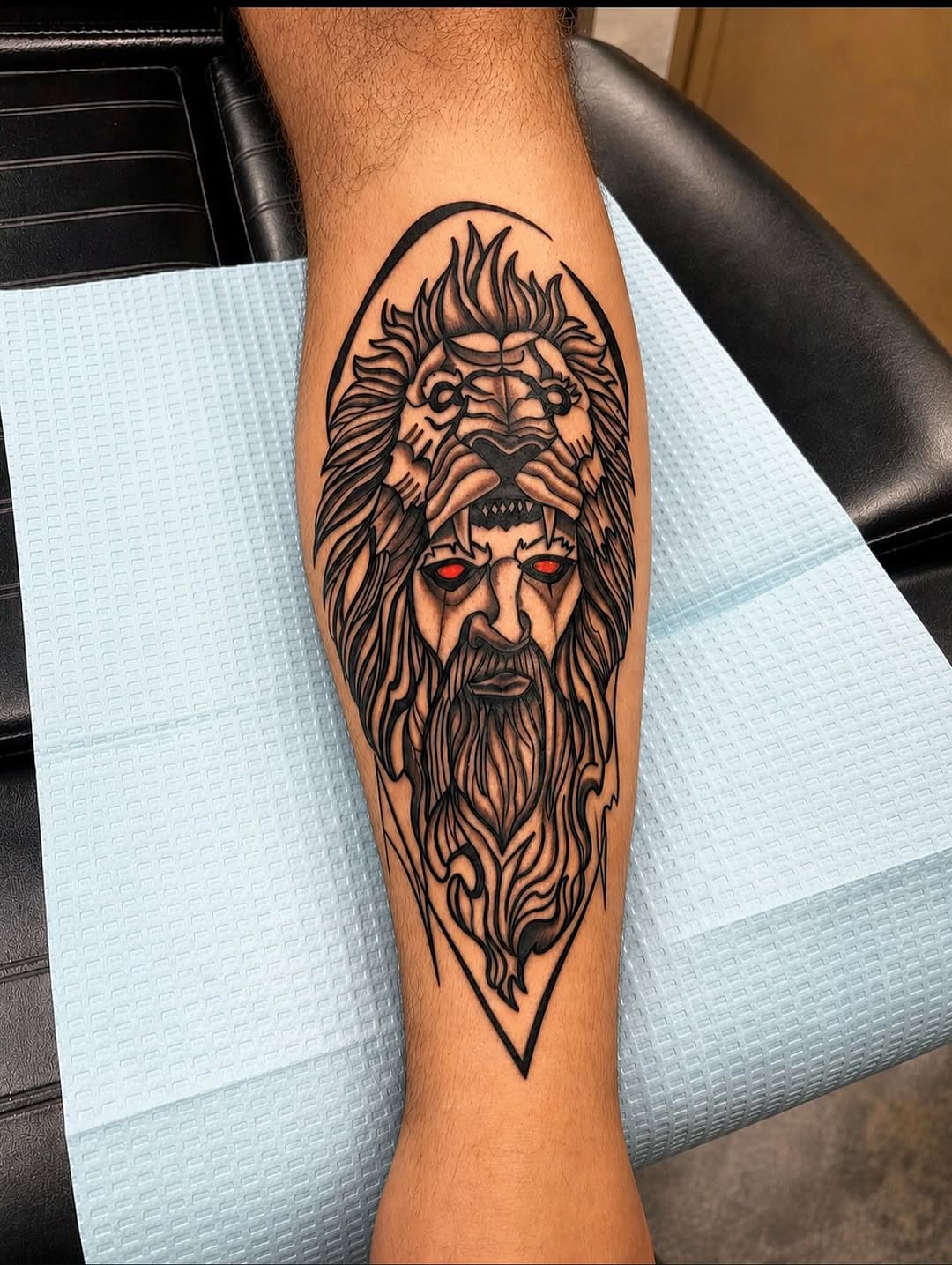 Tattoo by @stoney760 — black_and_grey