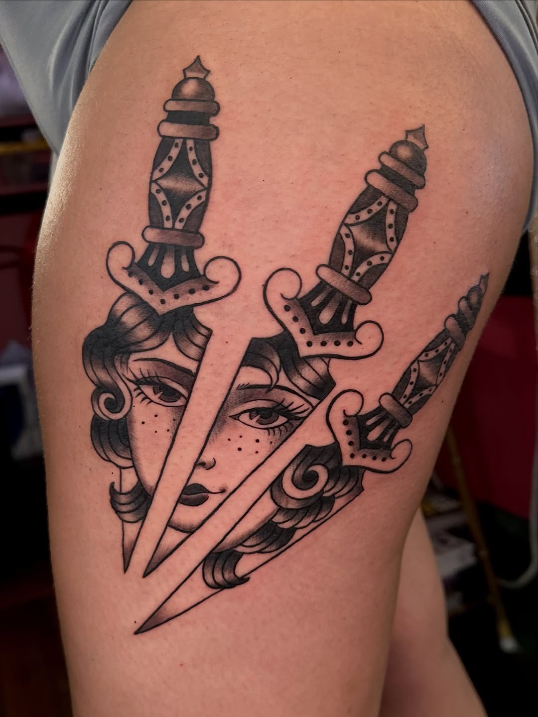 Tattoo by @malerietattoos โ american_traditional, illustrative