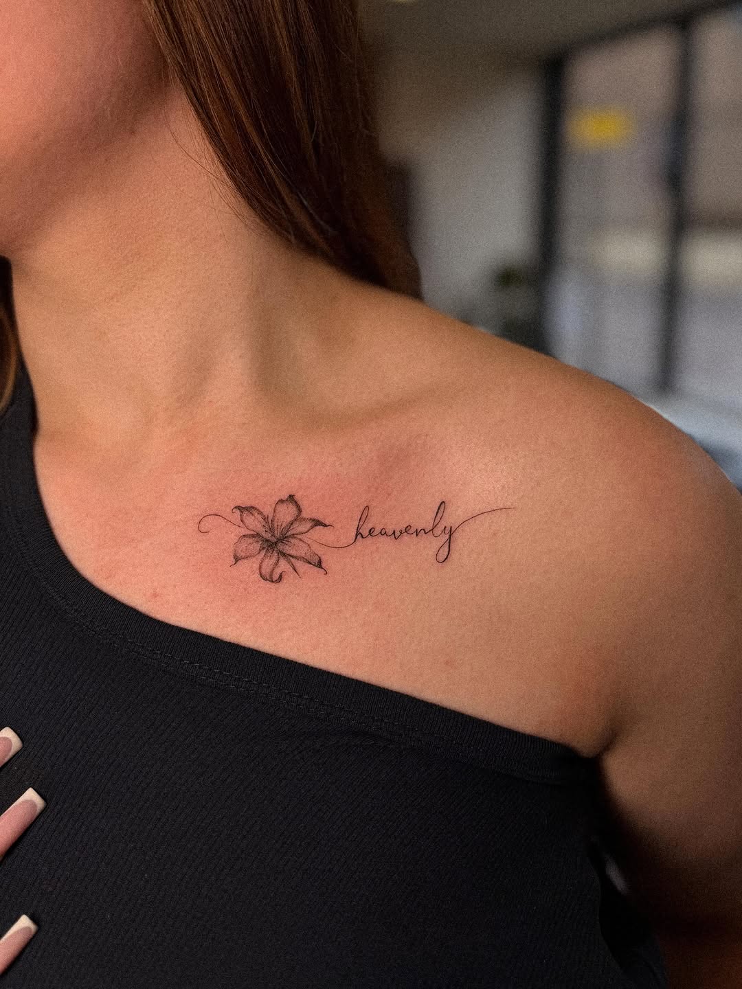 Tattoo by @rtrv.tattoo — fine_line, lettering_script
