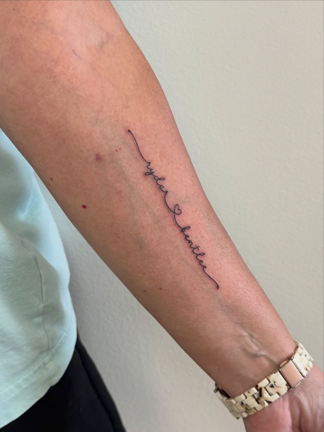 Tattoo by @pureblisstinytattoos — fine_line, lettering_script