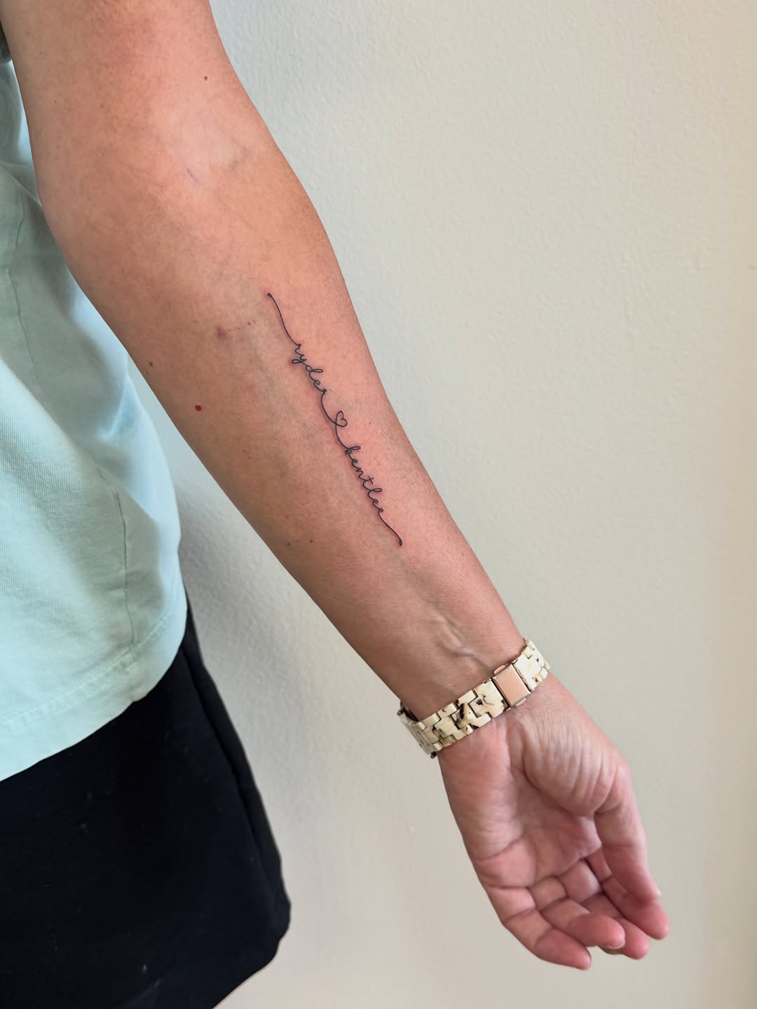 Tattoo by @pureblisstinytattoos — fine_line, lettering_script