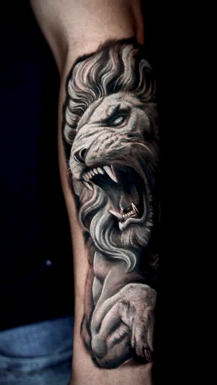 Tattoo by @memo_tattoos — realism, black_and_grey