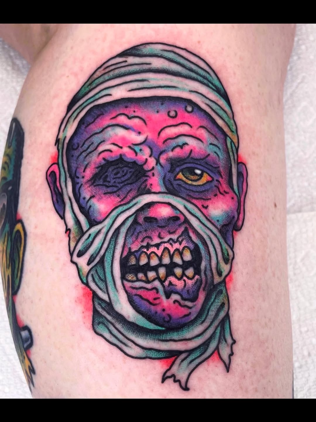 Tattoo by @randyconnertattoo — new_school, dark_realism