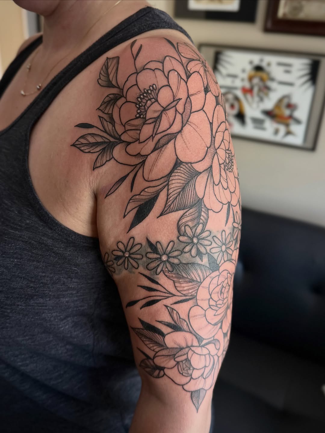 Tattoo by @urmomtat2 — fine_line, black_and_grey