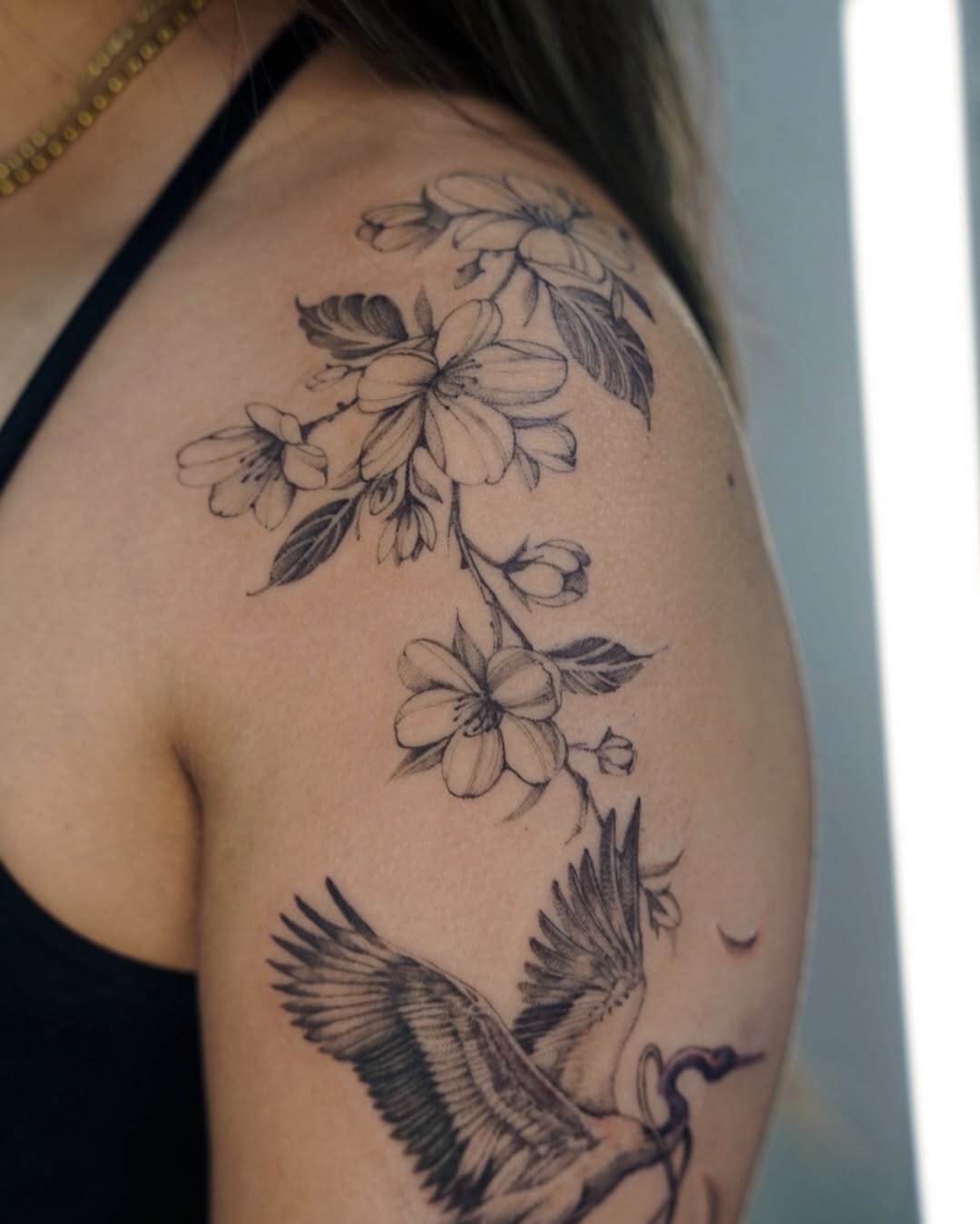 Tattoo by @tattoosbytri — illustrative, black_and_grey