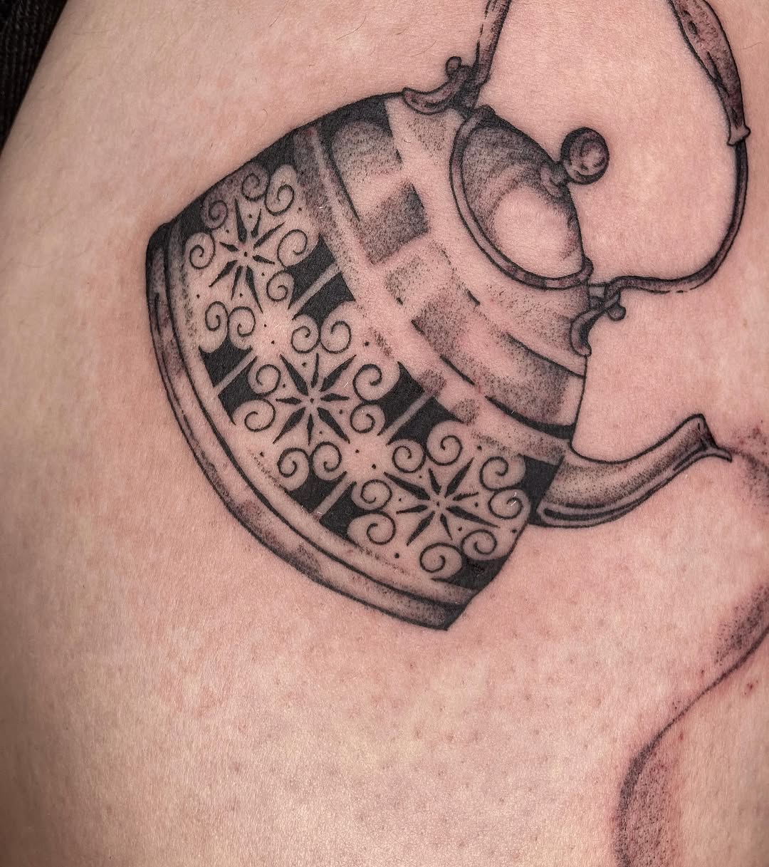 Tattoo by @lemon.inkade — illustrative, black_and_grey