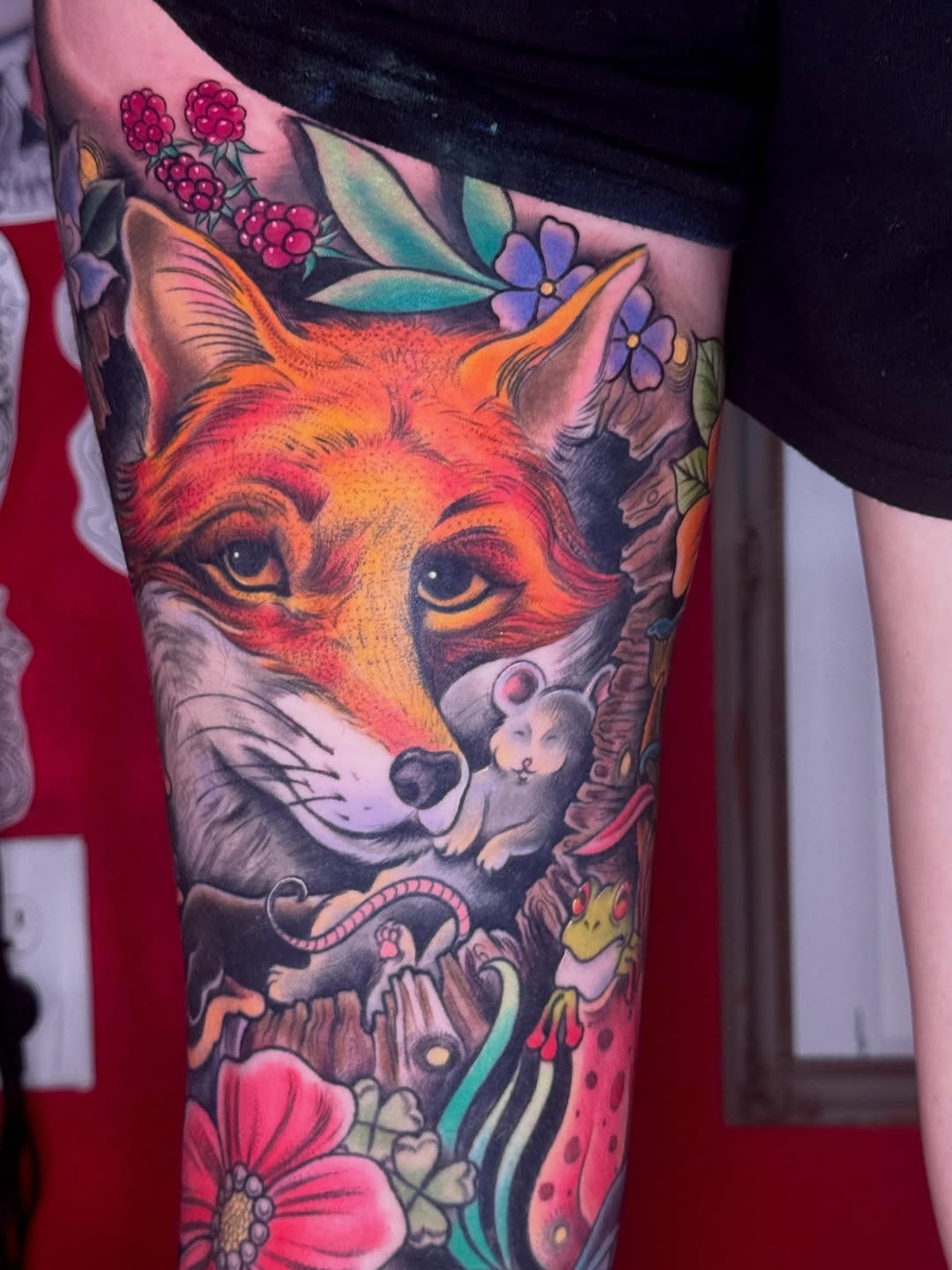 Tattoo by @noapologiestattoo — realism, neo_traditional