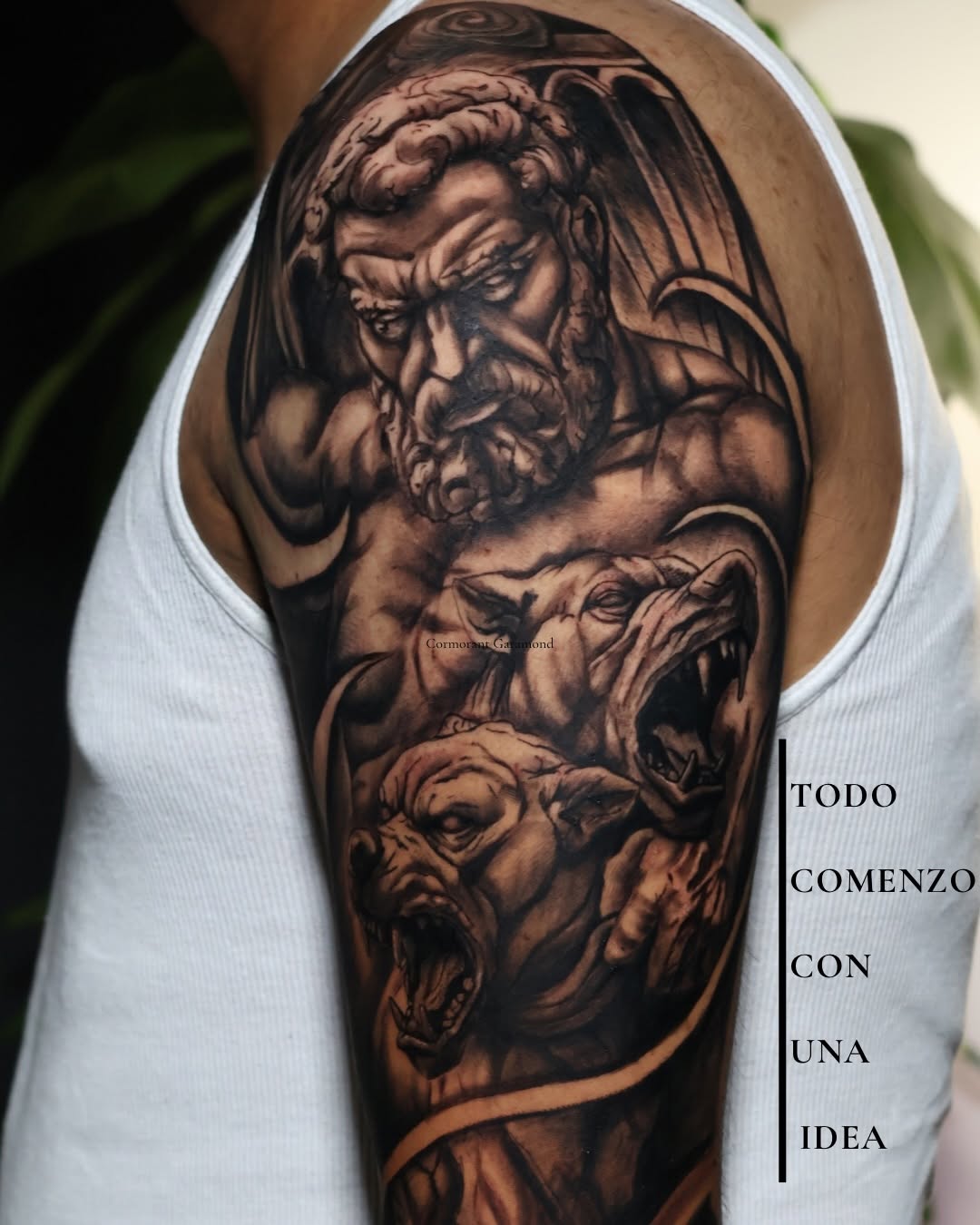Tattoo by @germanpatino_ink — realism, black_and_grey