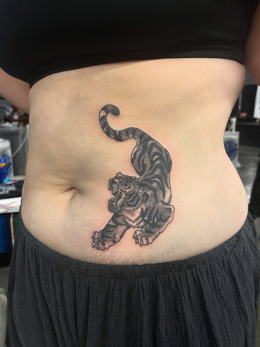 Tattoo by @tawnibendertattoo — japanese_irezumi, black_and_grey