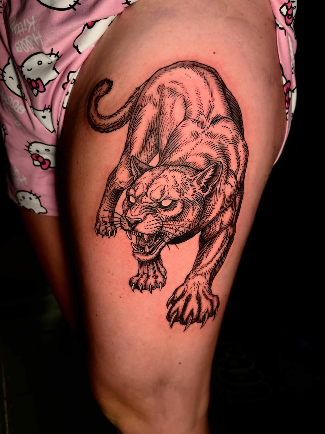 Tattoo by @kodas_tattoos — black_and_grey, illustrative