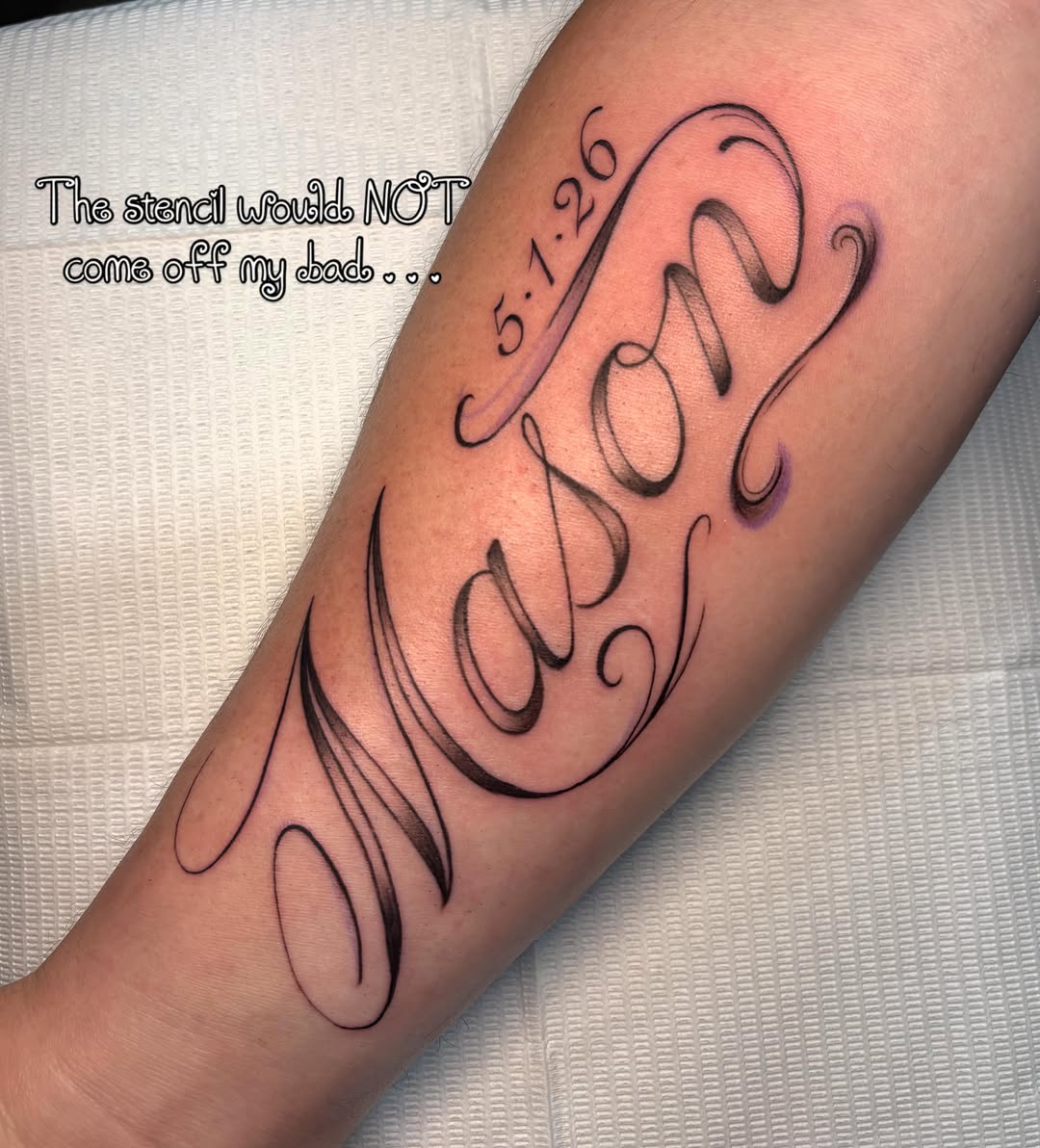 Tattoo by @ink2eye — lettering_script