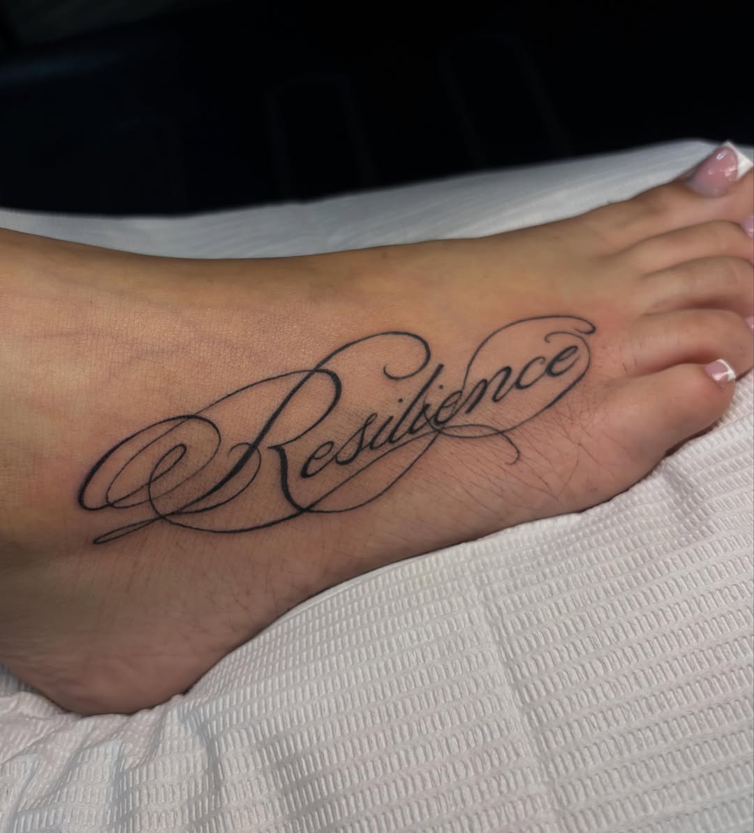 Tattoo by @ink2eye — lettering_script, fine_line