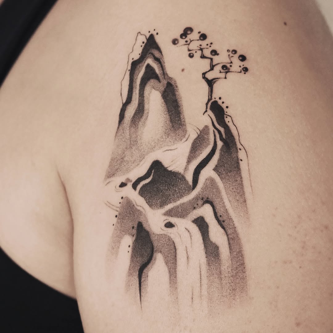 Tattoo by @graydient.inks β illustrative, black_and_grey
