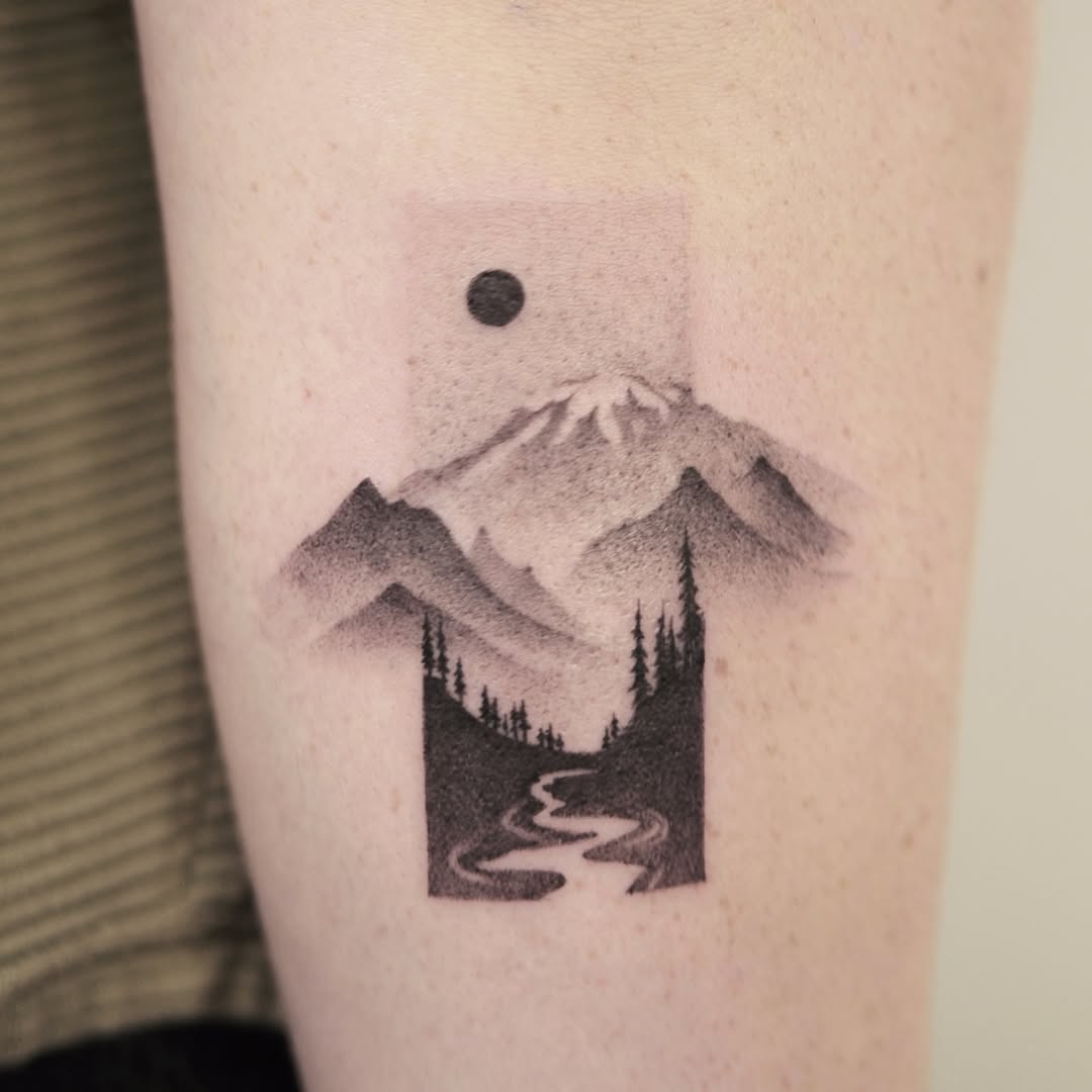 Tattoo by @graydient.inks β dotwork, black_and_grey