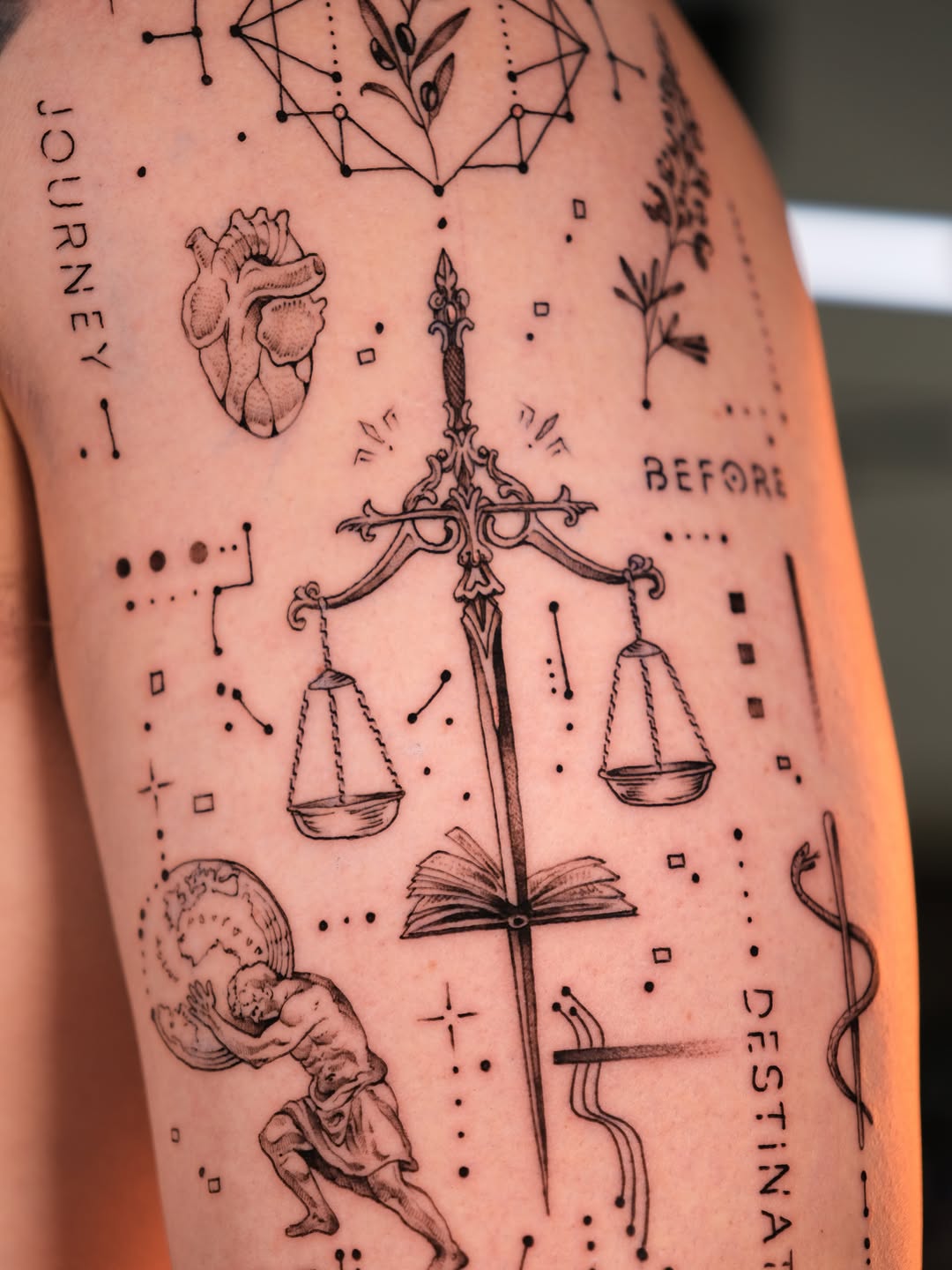 Tattoo by @aleki_blue — illustrative, black_and_grey