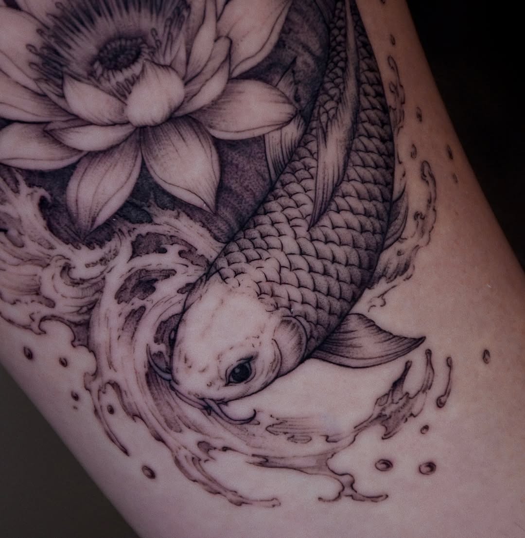 Tattoo by @gary.tattooer — black_and_grey, illustrative