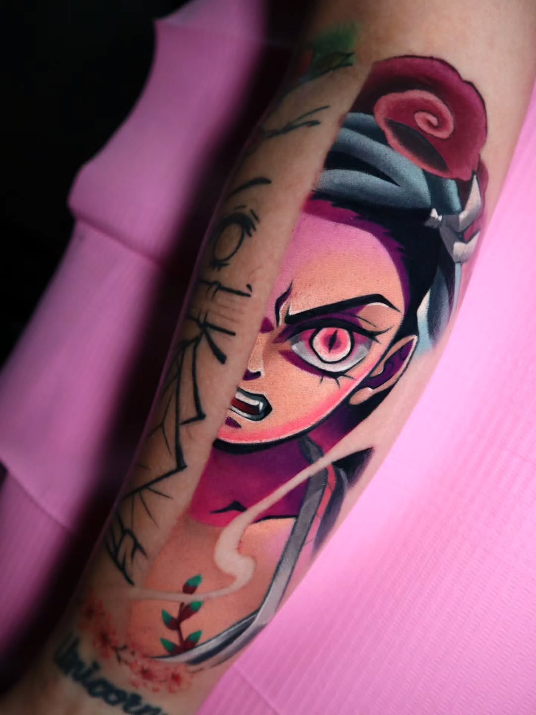 Tattoo by @jojo.mojo.tattoos — new_school, anime