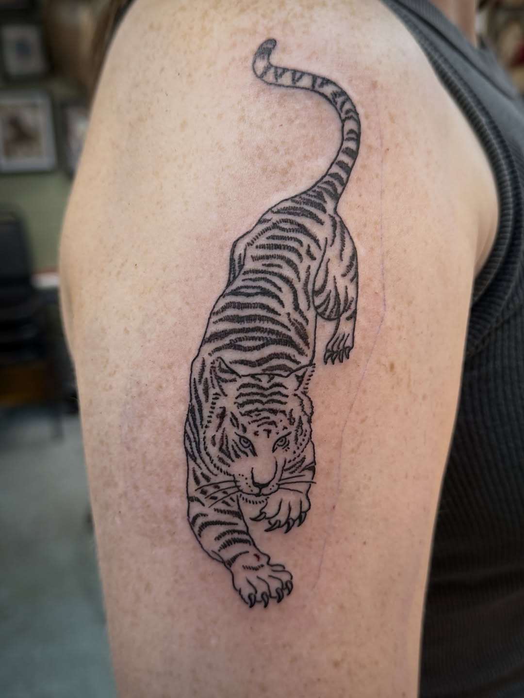 Tattoo by @chrisblanchardtattoos — illustrative, black_and_grey