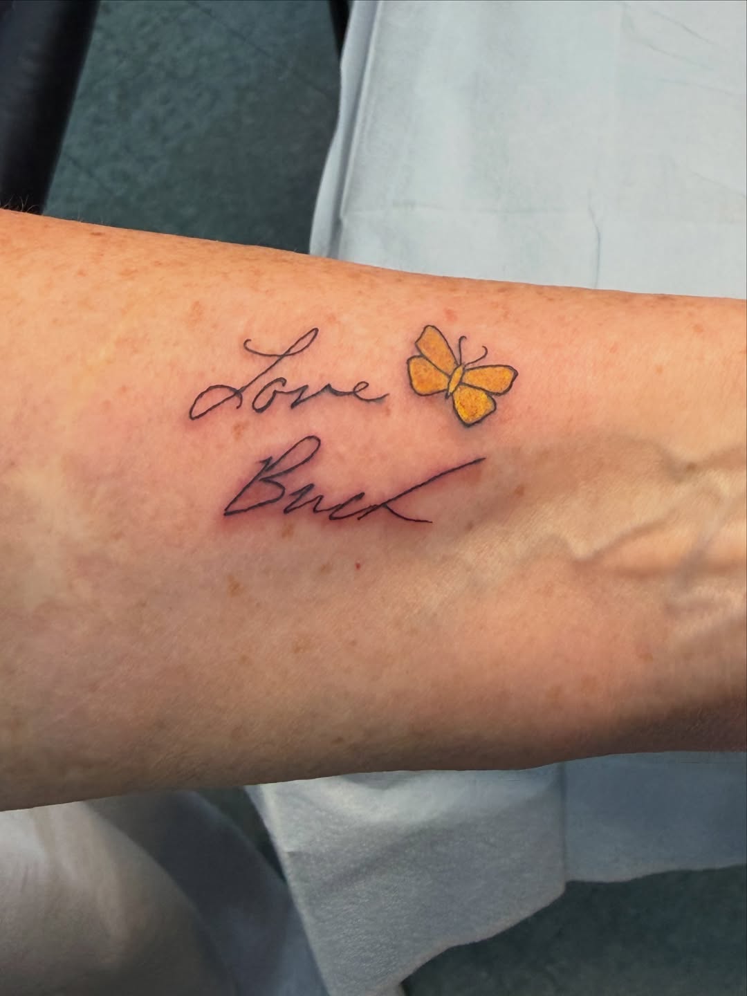 Tattoo by @chrisblanchardtattoos — fine_line, lettering_script
