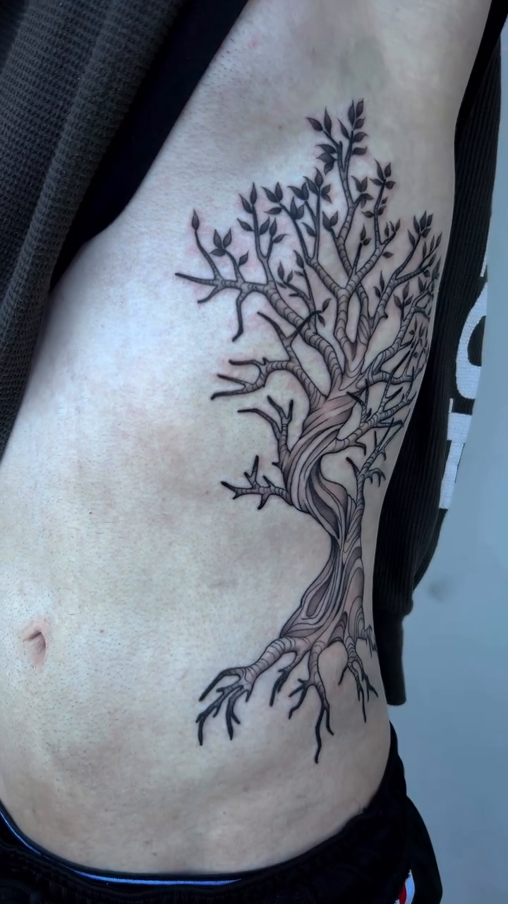 Tattoo by @baby.bat.tat — black_and_grey, realism