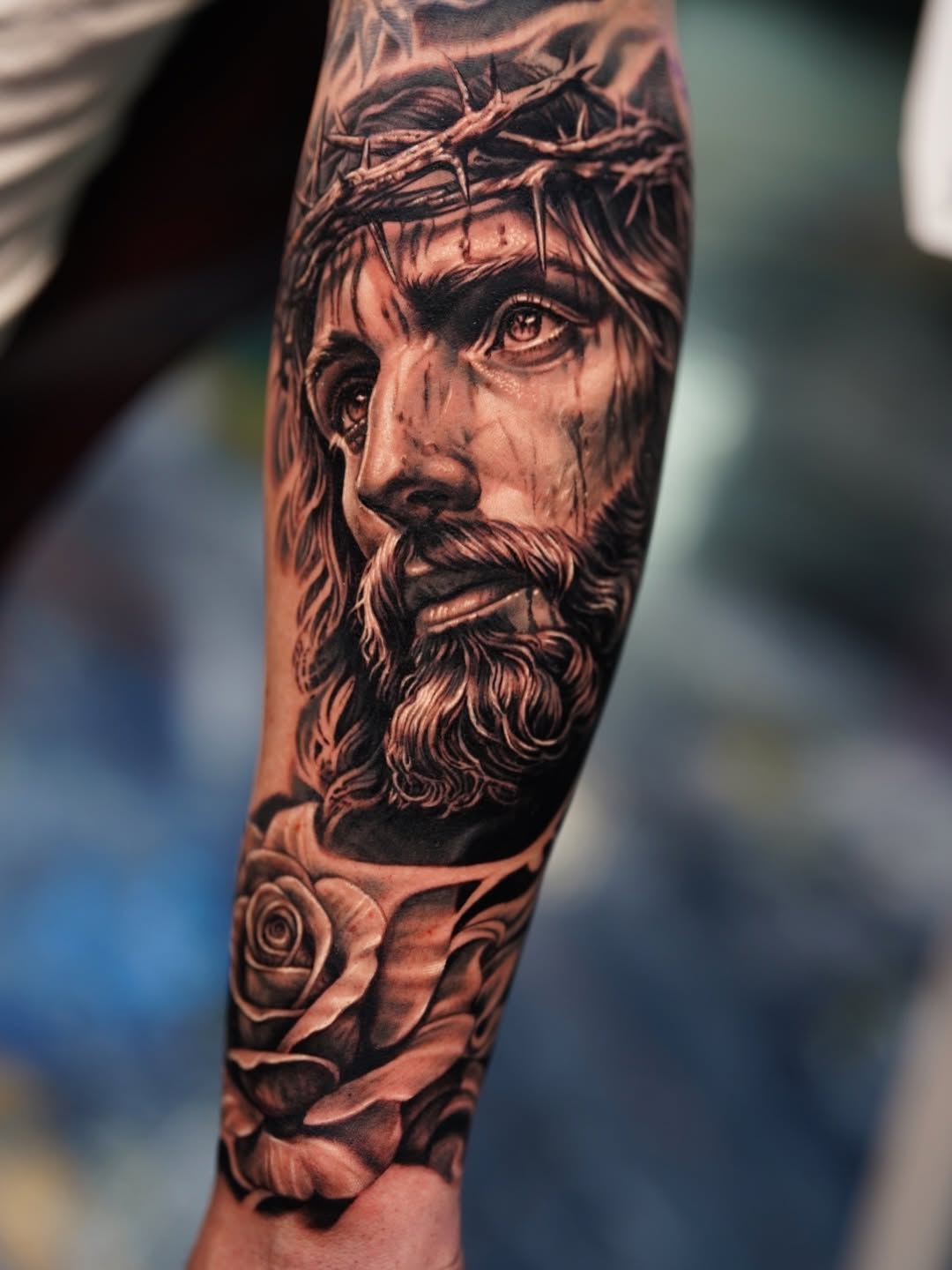 Tattoo by @tattoos_by_junior — realism, black_and_grey