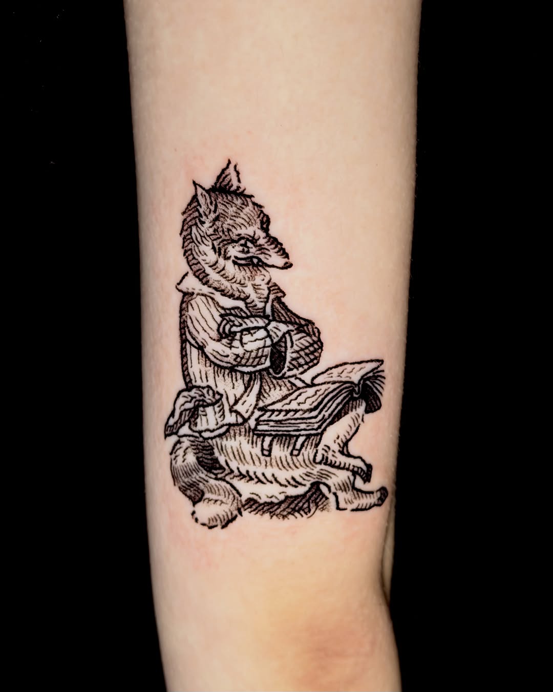 Tattoo by @gmmck_tattoo — illustrative, black_and_grey