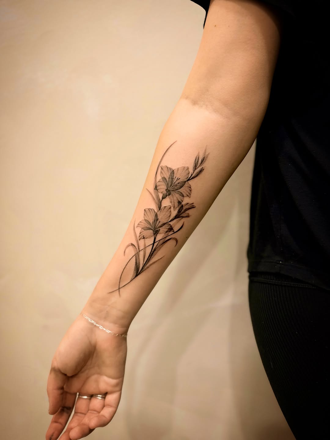 Tattoo by @tattooer_nick β fine_line, black_and_grey
