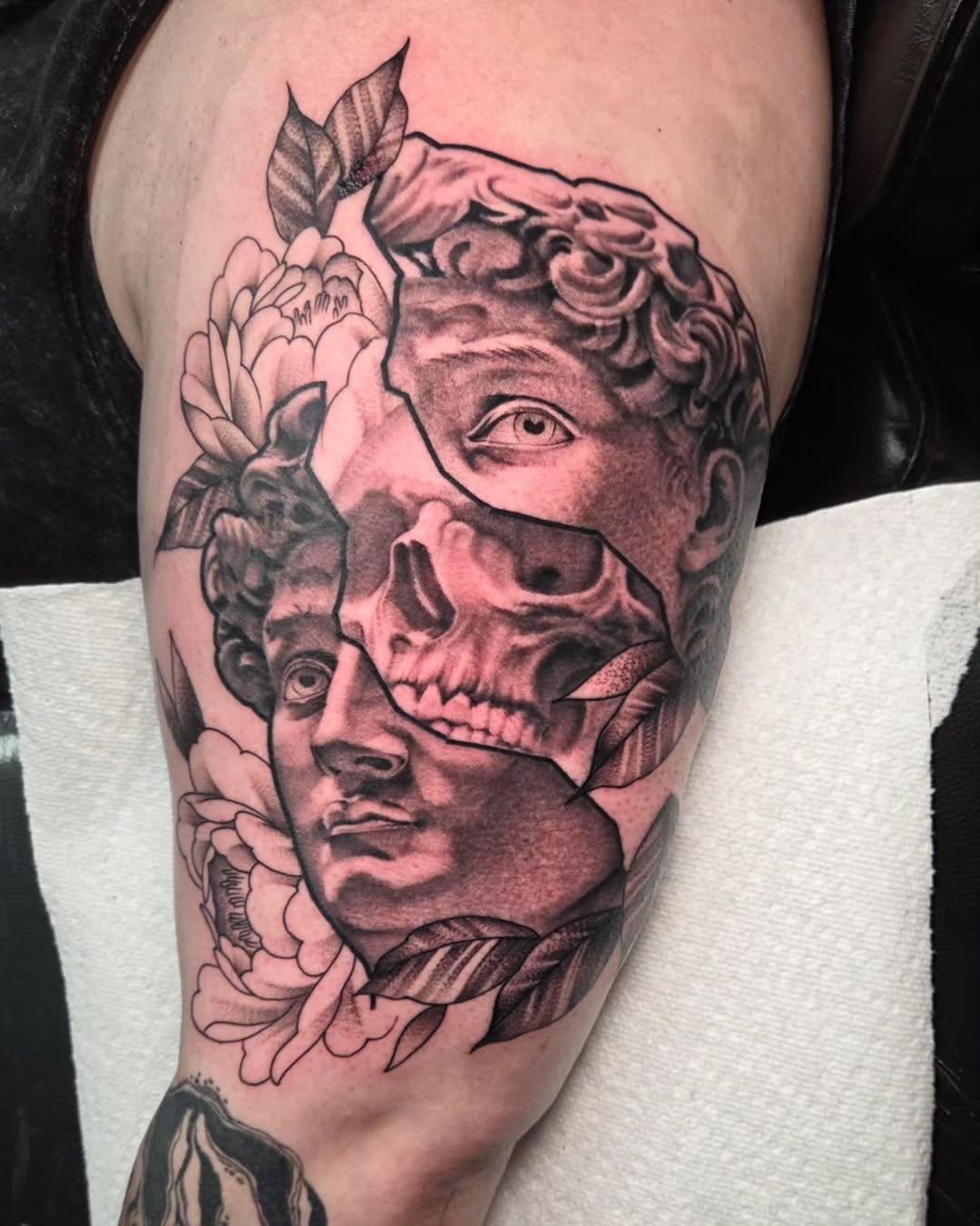 Tattoo by @caseyjensentattoos — black_and_grey, realism