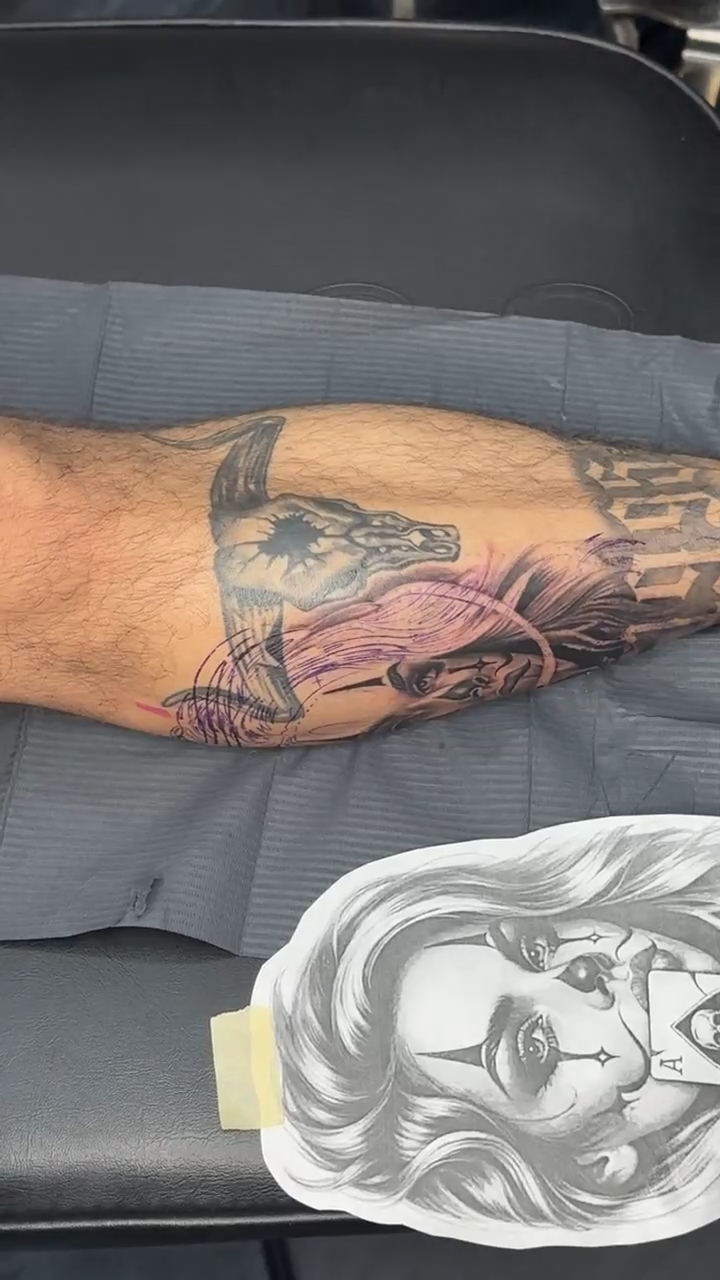 Tattoo by @aztec_tatt — realism, black_and_grey