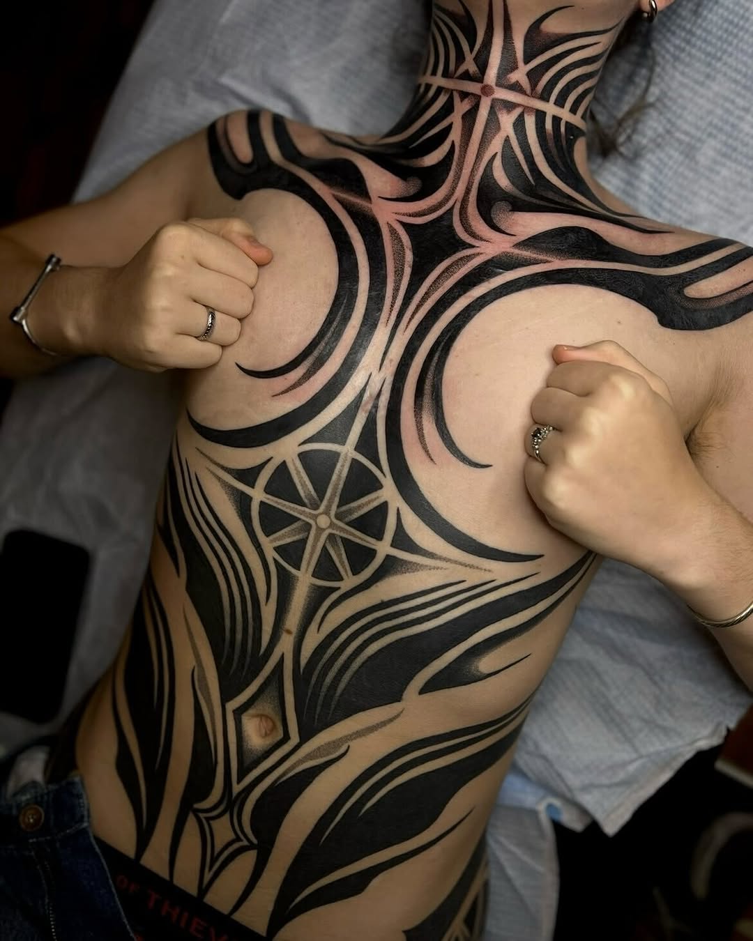 Tattoo by @katnoirink โ blackwork, geometric