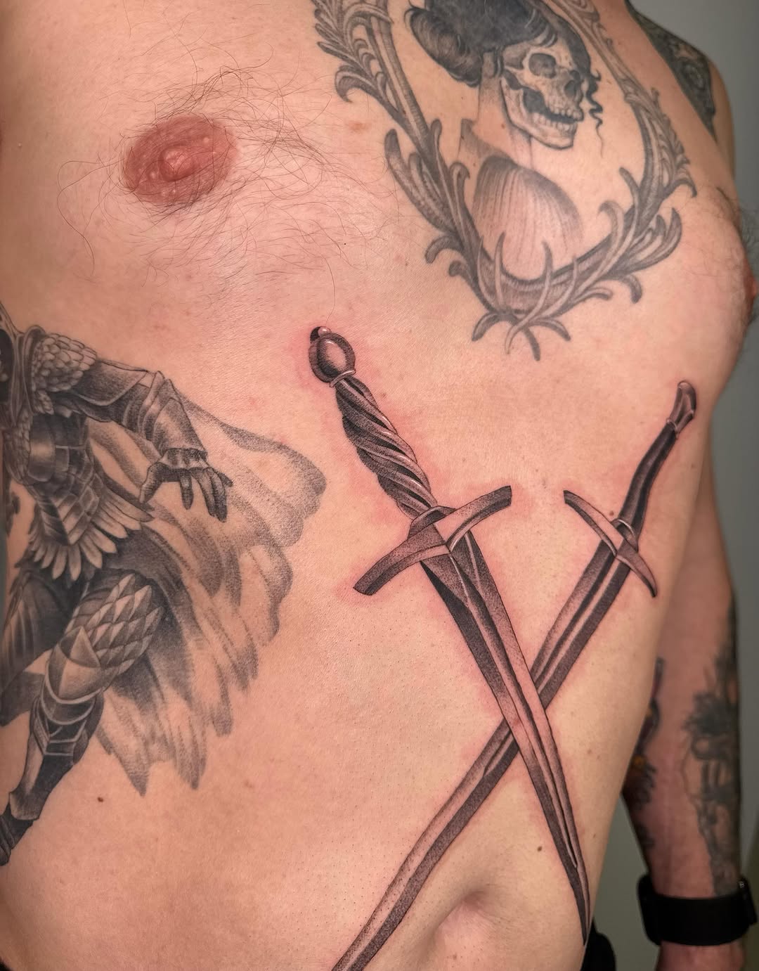 Tattoo by @alyssavart — black_and_grey