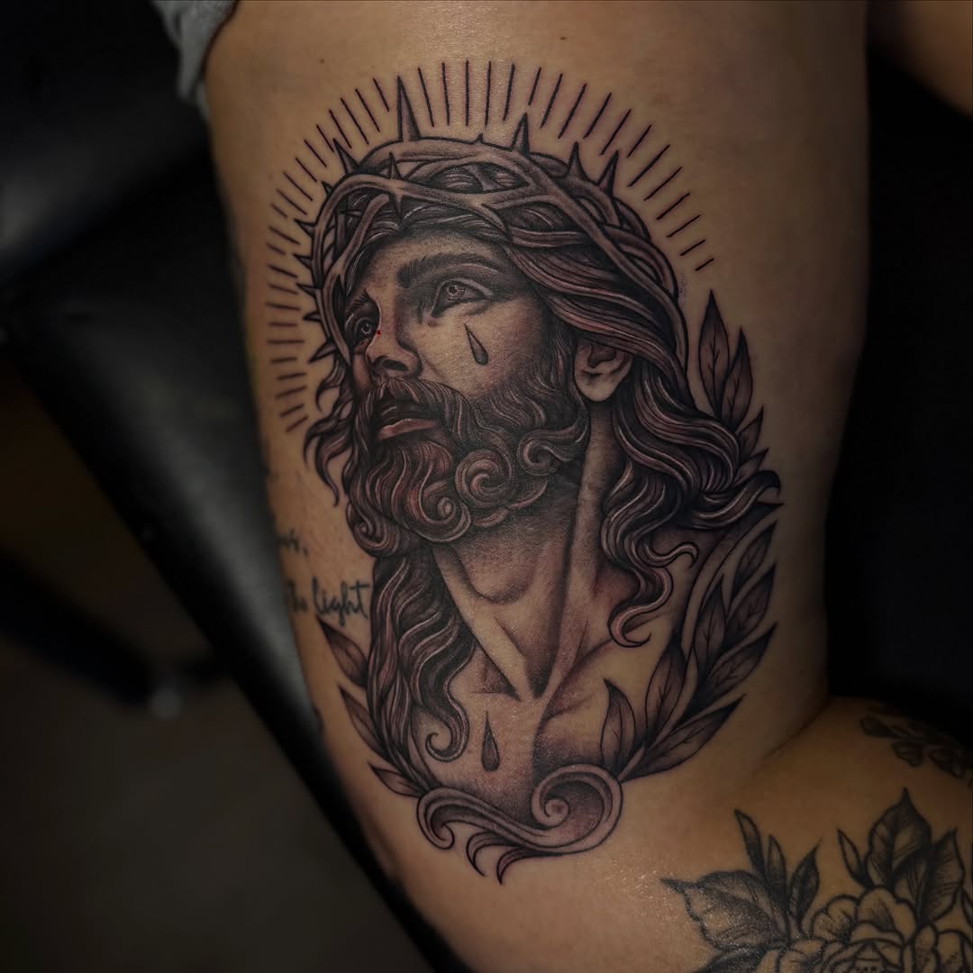 Tattoo by @divi.nediamonds — realism, black_and_grey