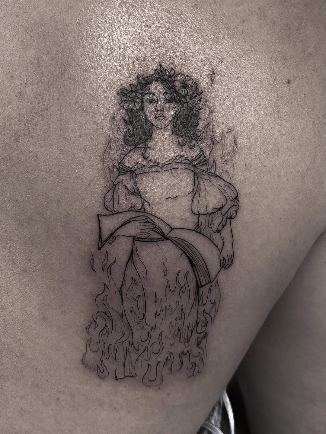 Tattoo by @kat.o.tat — illustrative, black_and_grey