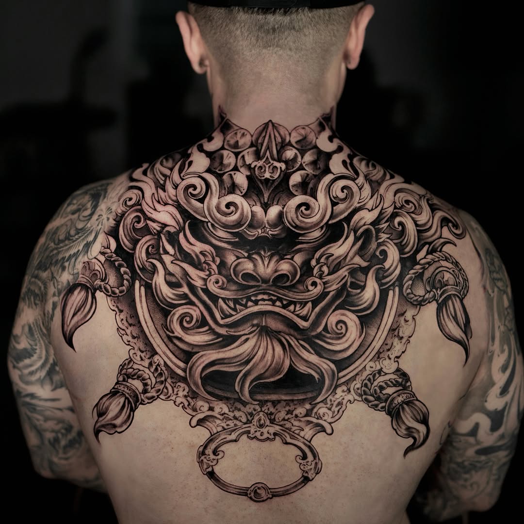 Tattoo by @ana.inked โ black_and_grey, oriental