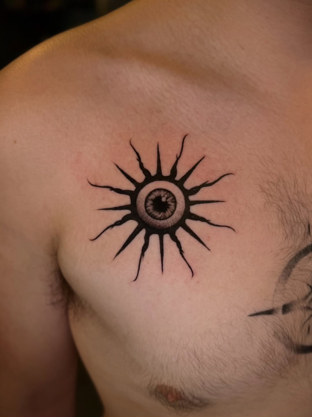 Tattoo by @desolate_tattoos — blackwork, illustrative
