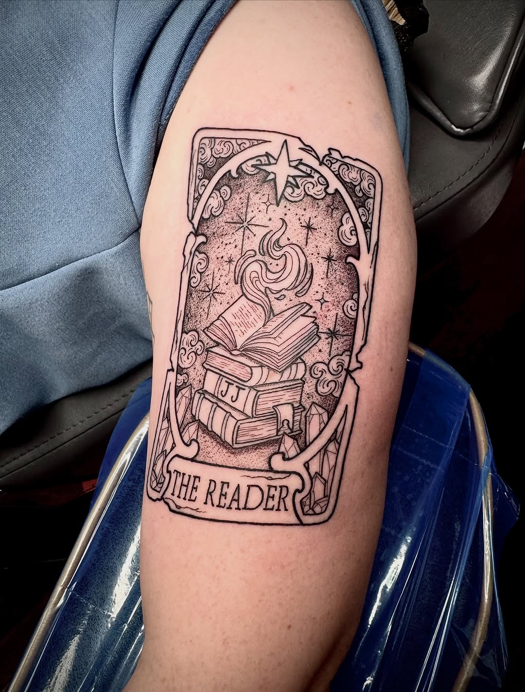 Tattoo by @prettyinink_tattoo — illustrative, black_and_grey