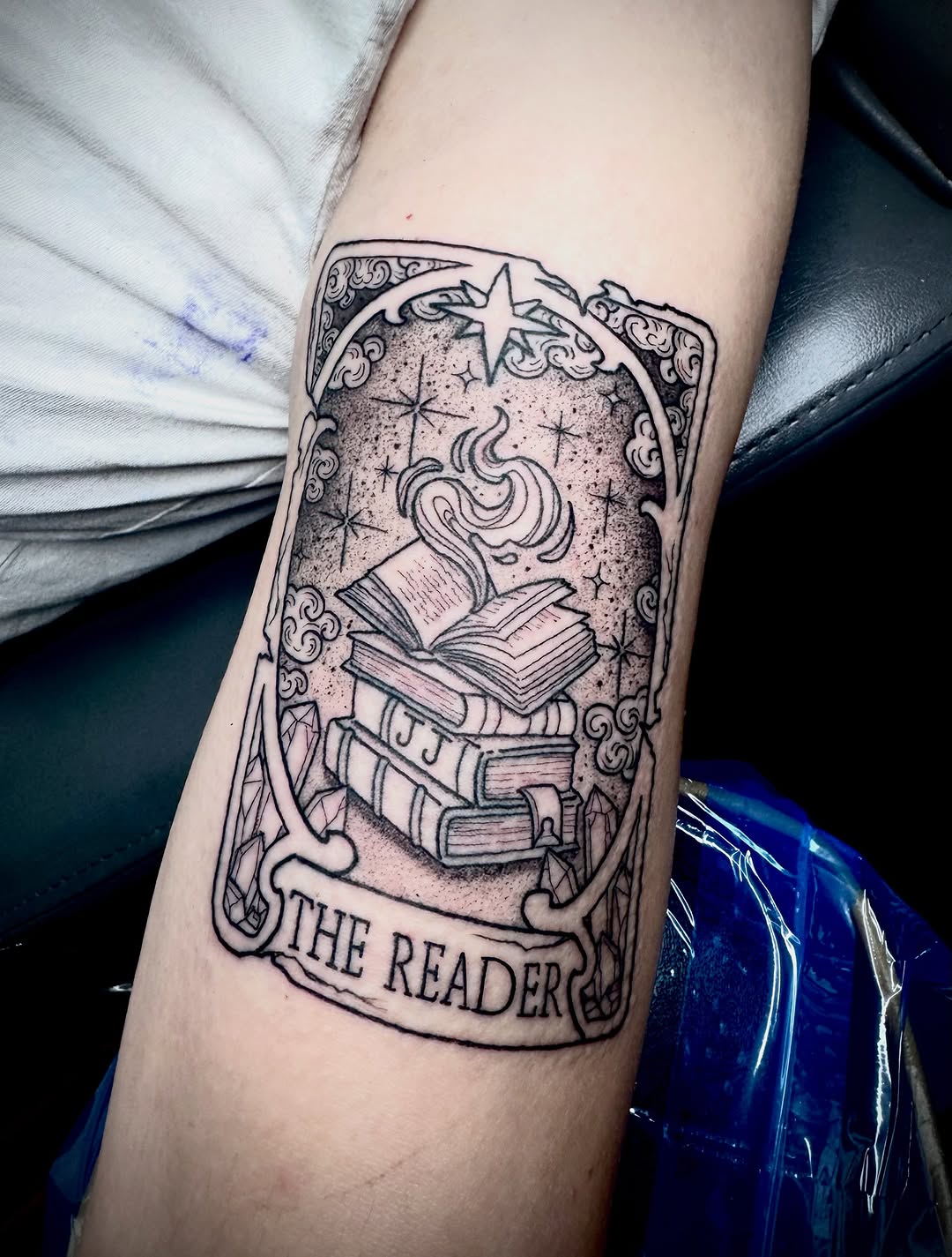 Tattoo by @prettyinink_tattoo — illustrative, black_and_grey