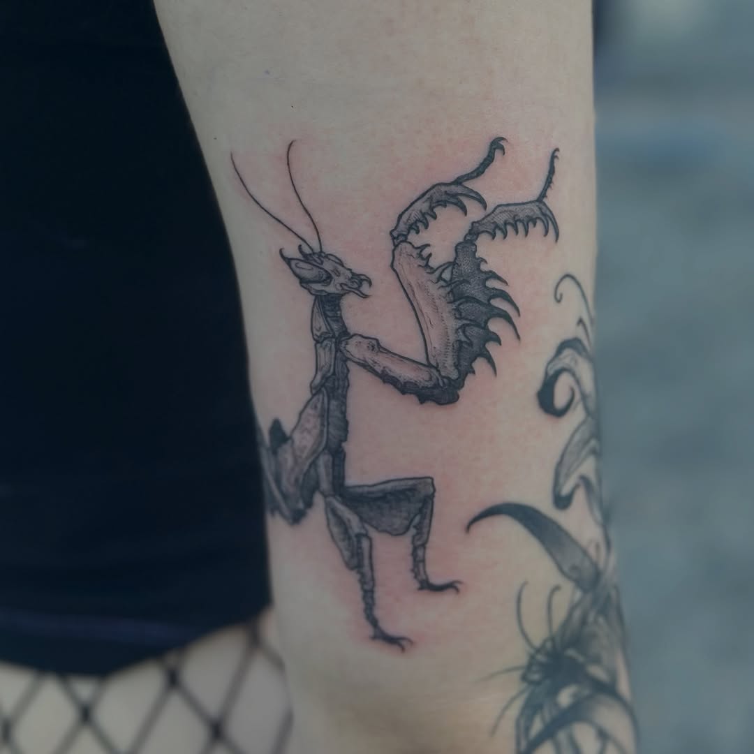 Tattoo by @carnivorousfx — black_and_grey, realism