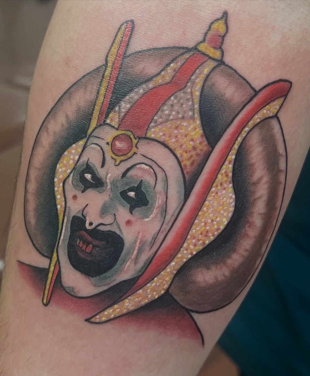 Tattoo by @demondrool โ realism, trash_polka