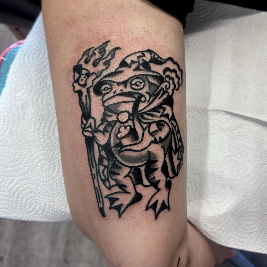 Tattoo by @christine_montoya.art — american_traditional, illustrative